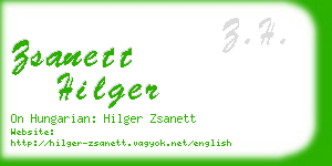 zsanett hilger business card